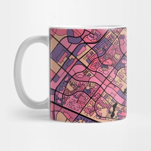 Irvine Map Pattern in Purple & Pink Mug